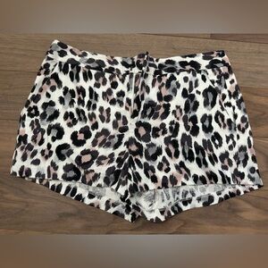 Joie Black and Cream Patterned Shorts